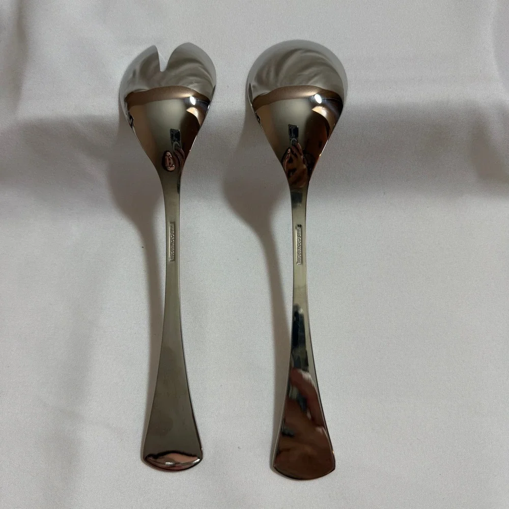 Vintage WMF Hanse Cromargan Salad Server Set 18/10 Stainless Steel Germany Box